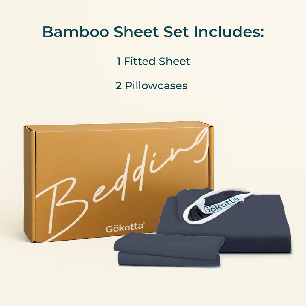 ชุดผ้าปูที่นอนใยไผ่ | Bamboo Sheets – สีเทาเข้ม Dark Grey