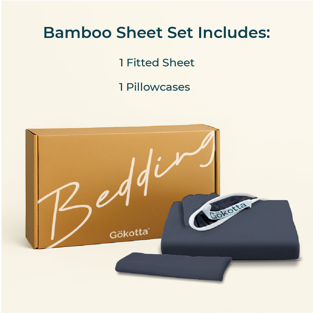ชุดผ้าปูที่นอนใยไผ่ | Bamboo Sheets – สีเทาเข้ม Dark Grey