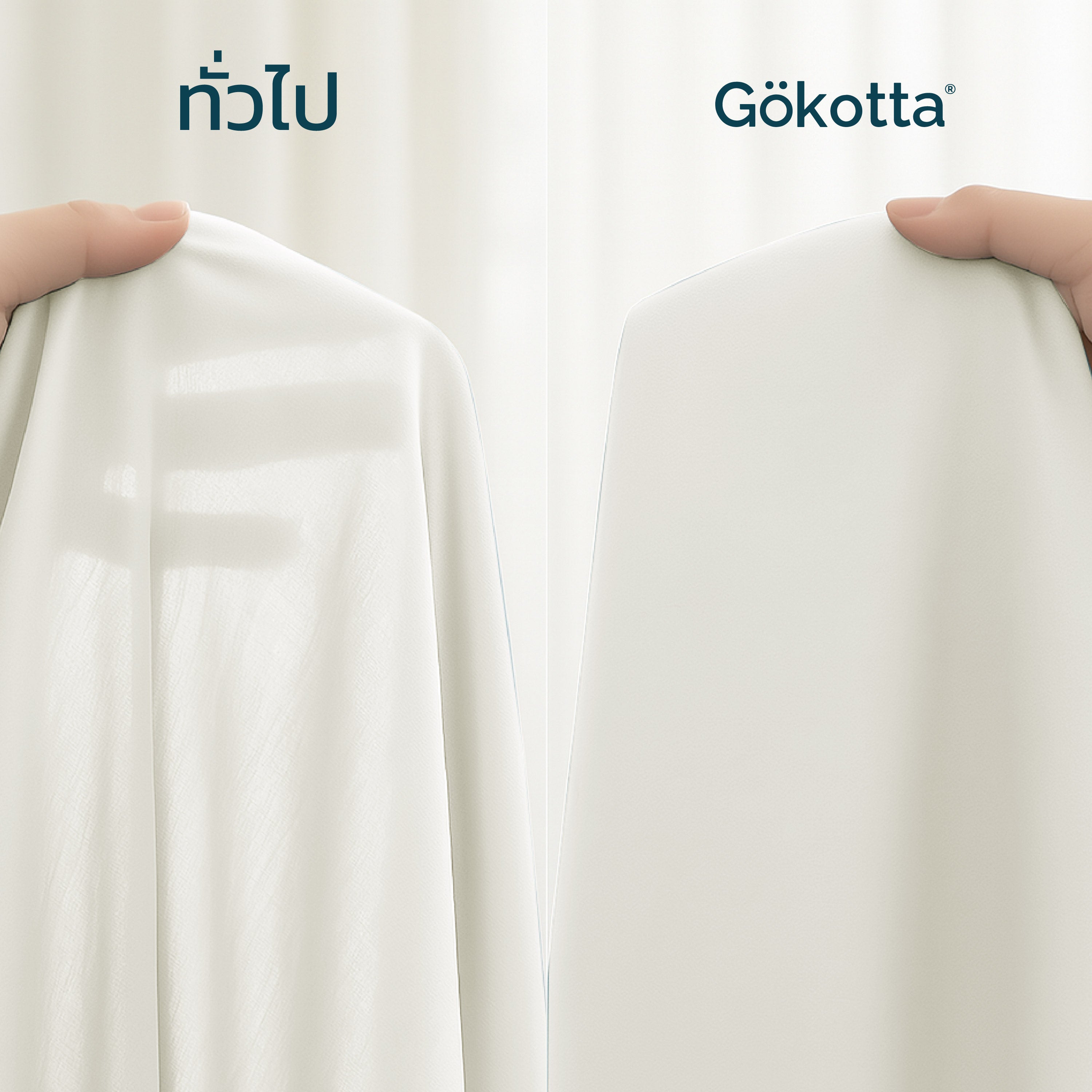 ชุดผ้าปูที่นอนเนื้อนุ่ม ทอแน่น – สีขาว Cream White